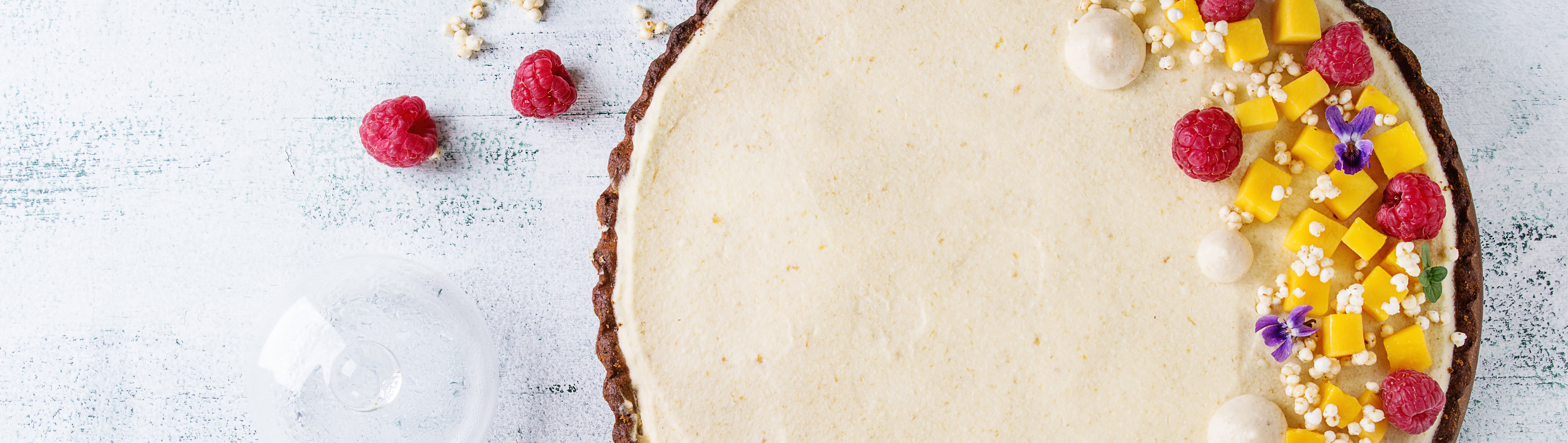 Tarte mousse framboise et citron