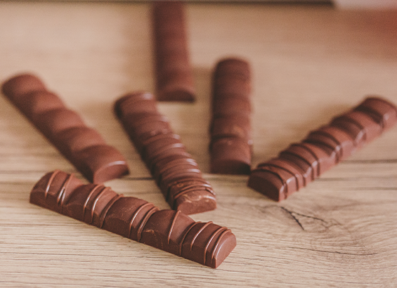 Barres chocolatées maison