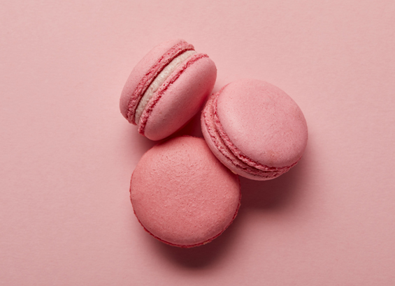 Macarons à la fraise