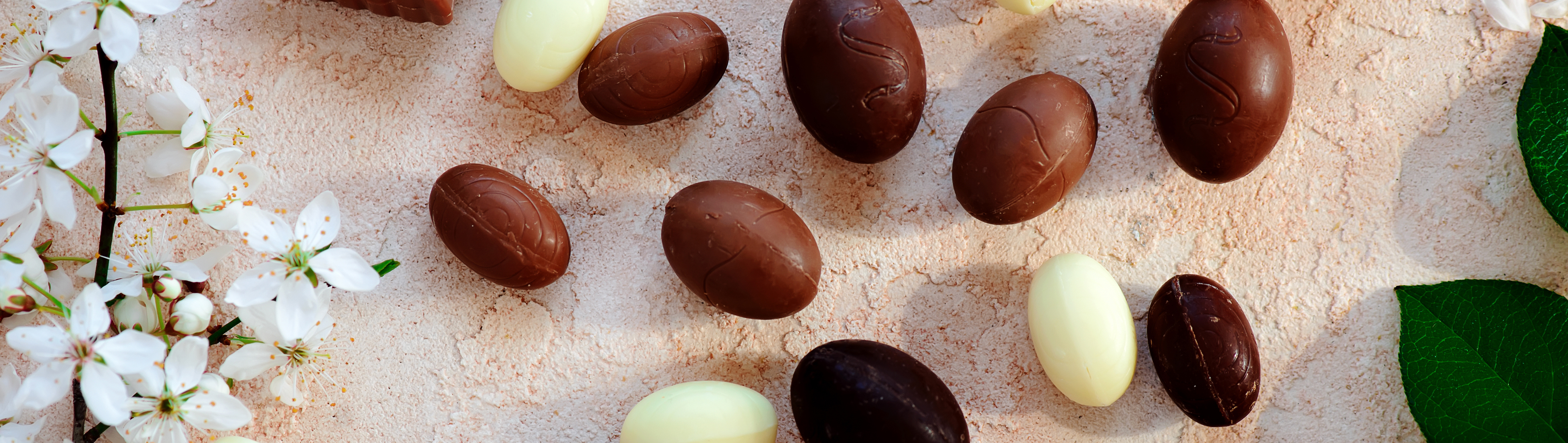 Œufs de Pâques chocolat lait et gianduja