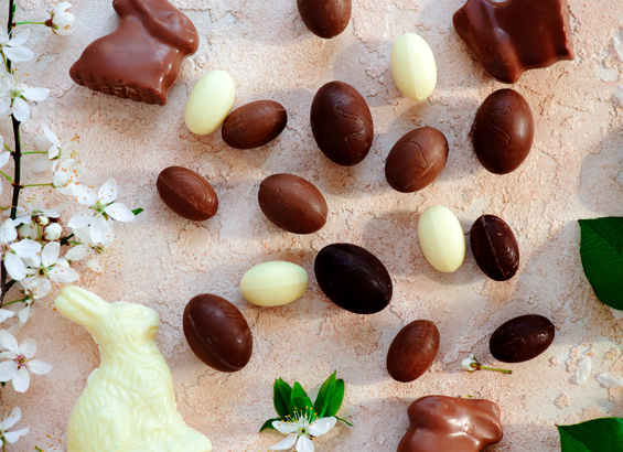 Œufs de Pâques chocolat lait et gianduja