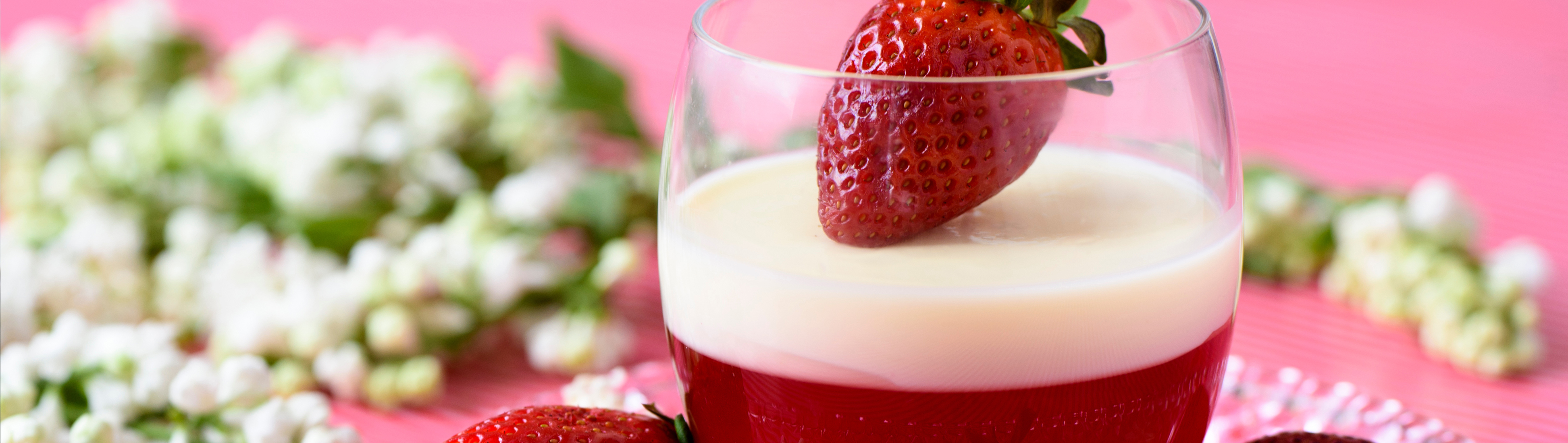 Panna Cotta vegan fraise et coco
