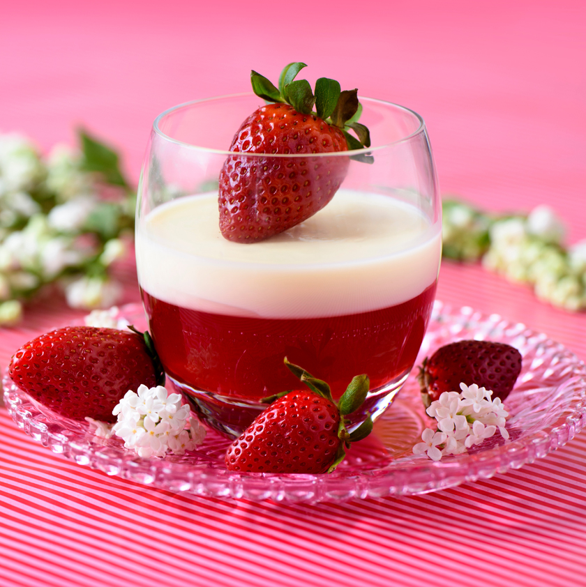 Panna Cotta vegan fraise et coco
