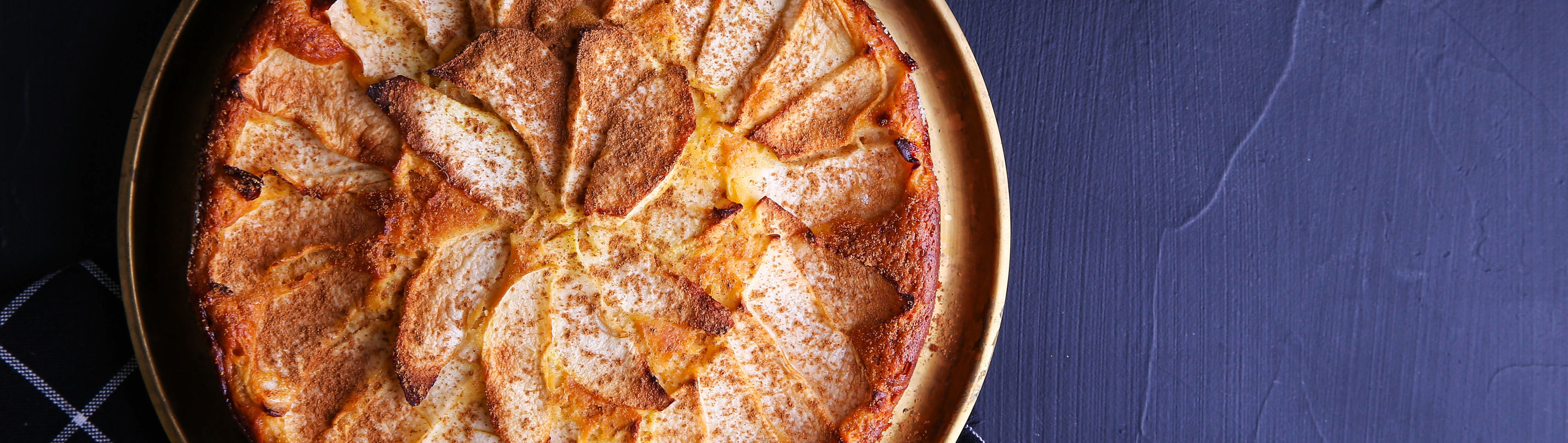 Tarte aux pommes amande et cannelle