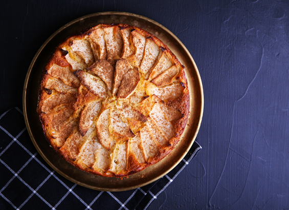 Tarte aux pommes amande et cannelle