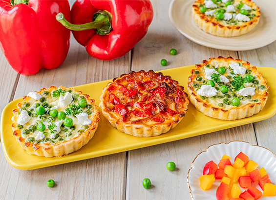Quiches individuelles printemps/été