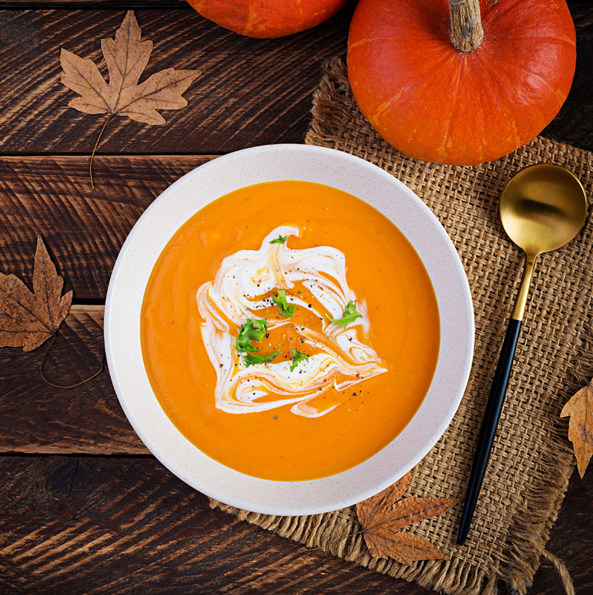 Soupe de potiron et son crumble