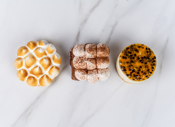 Entremets praliné citron