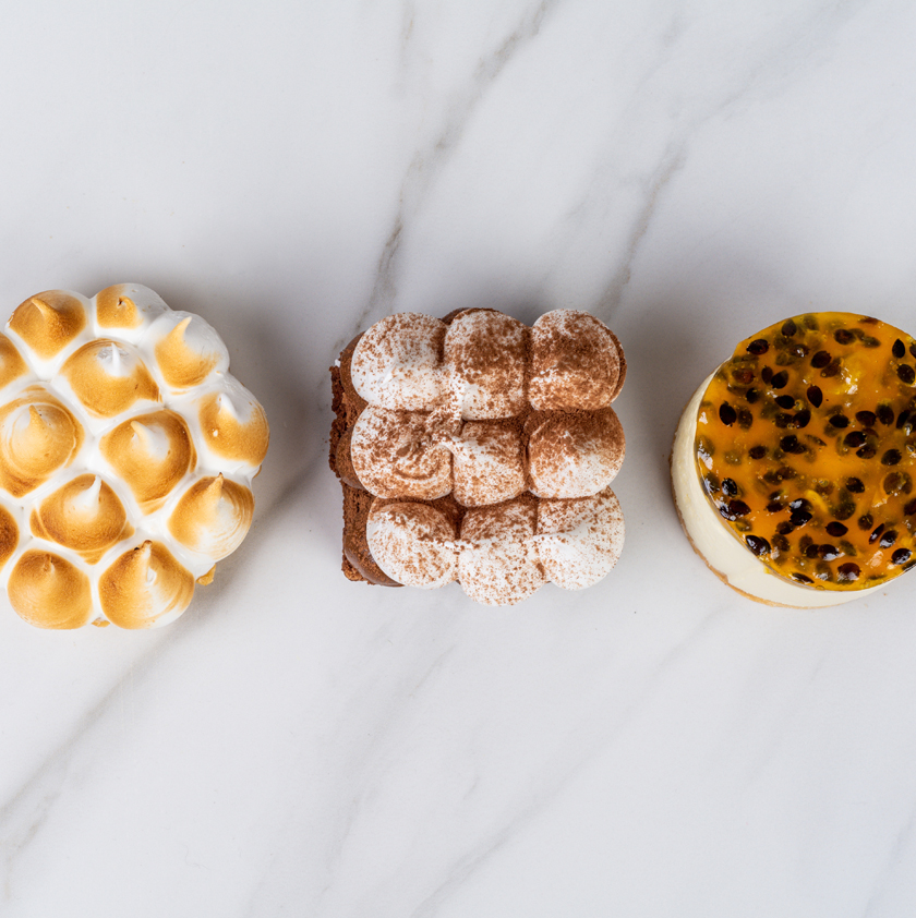 Entremets praliné citron