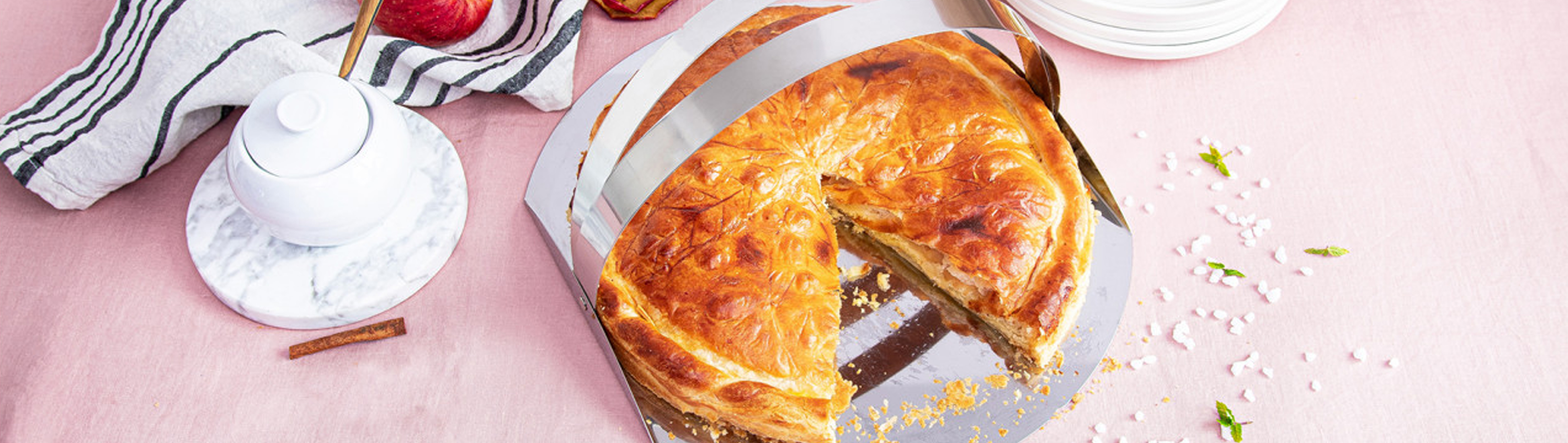 Galette des rois pommes caramel beurre salé