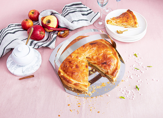 Galette des rois pommes caramel beurre salé