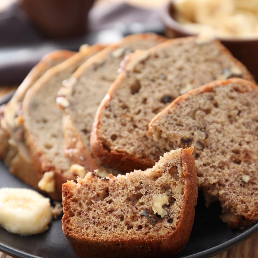 Banana bread au praliné noisette