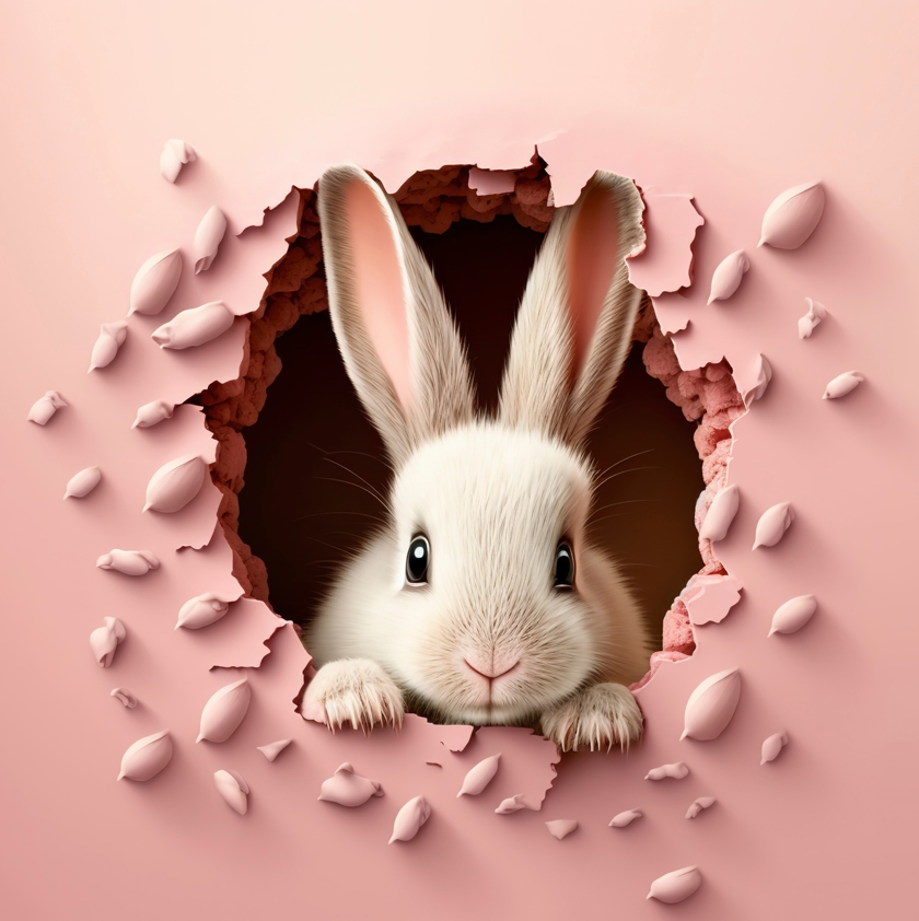 Bunny cake chantilly vanille