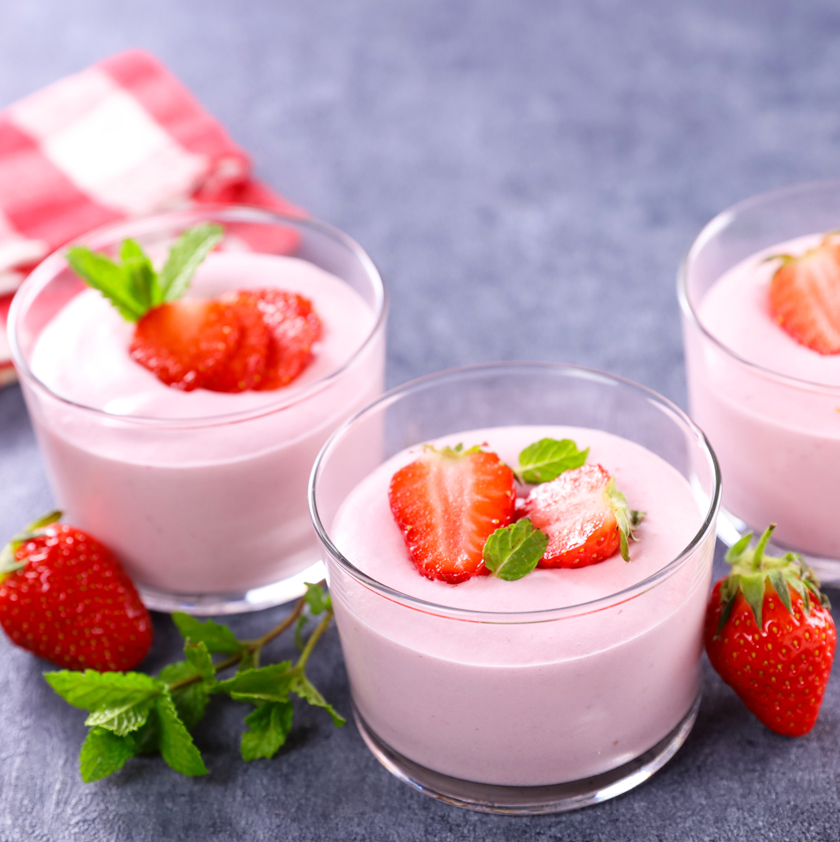Yaourts à la fraise