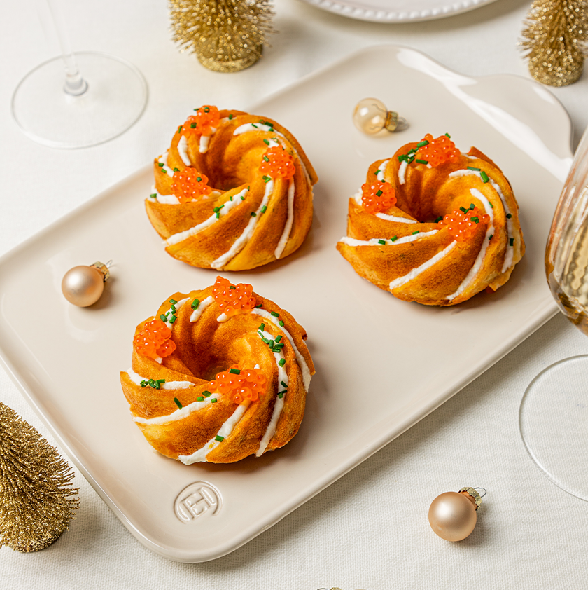Cakes au saumon fumé et fromage de chèvre