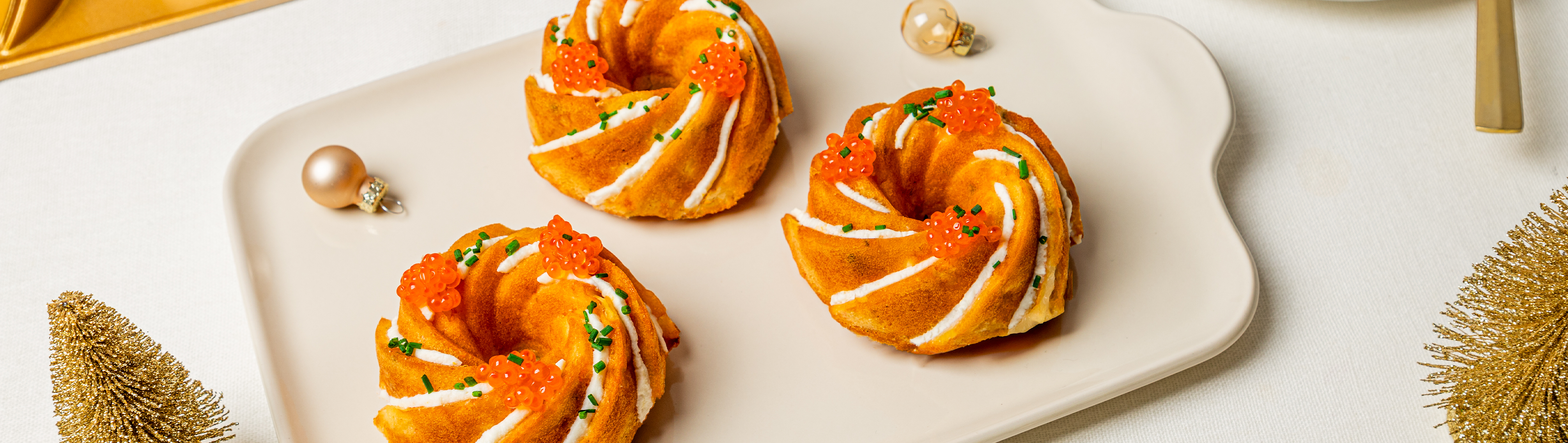 Cakes au saumon fumé et fromage de chèvre