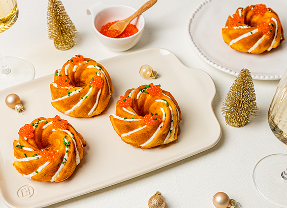 Cakes au saumon fumé et fromage de chèvre