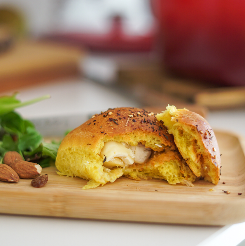 Brioches con relleno de queso