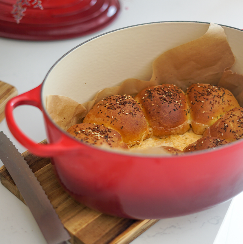 Brioches rellenos de queso