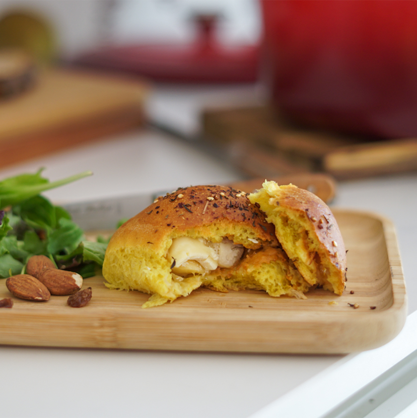 Brioches con relleno de queso