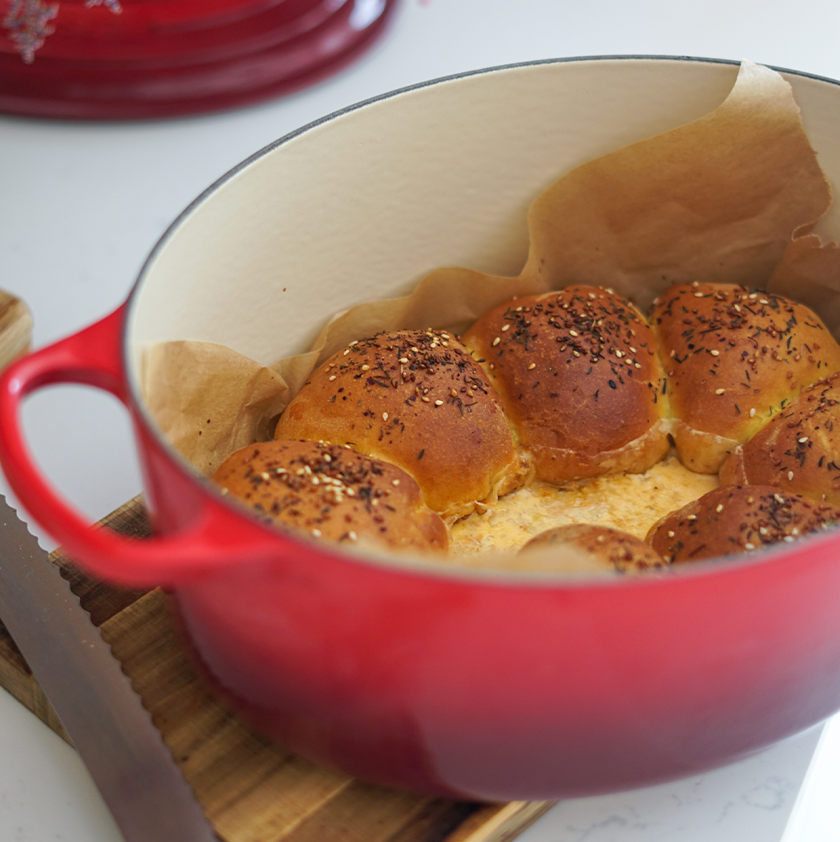 Brioches rellenos de queso