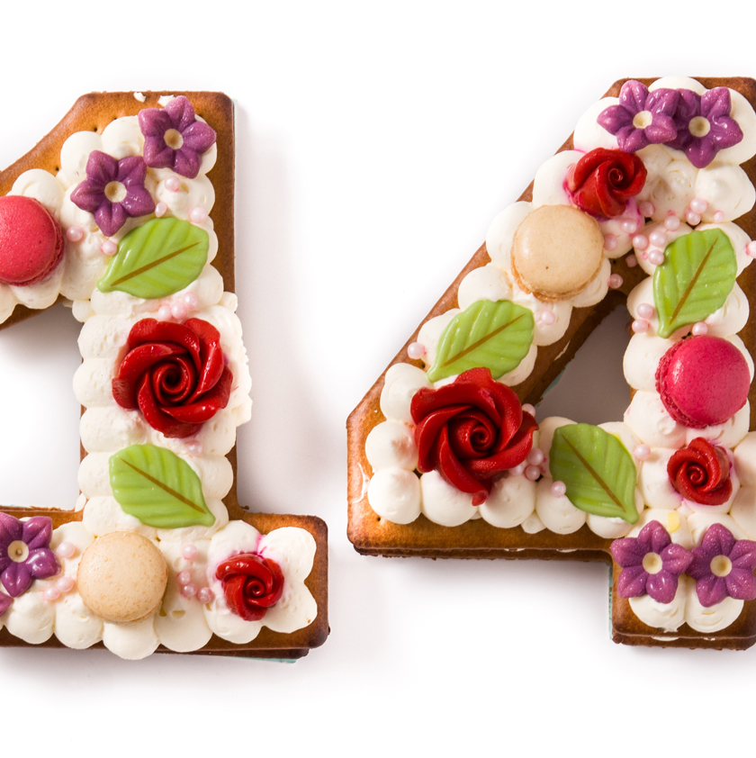 Number cake au citron meringué