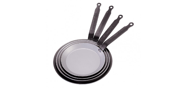 Poêle à Crêpes Carbone Plus tôle blanche De Buyer