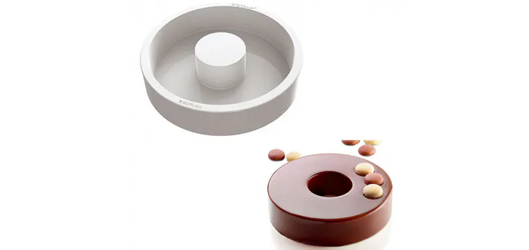 Moule à Savarin Saturne en Silicone Ø 200mm Silikomart