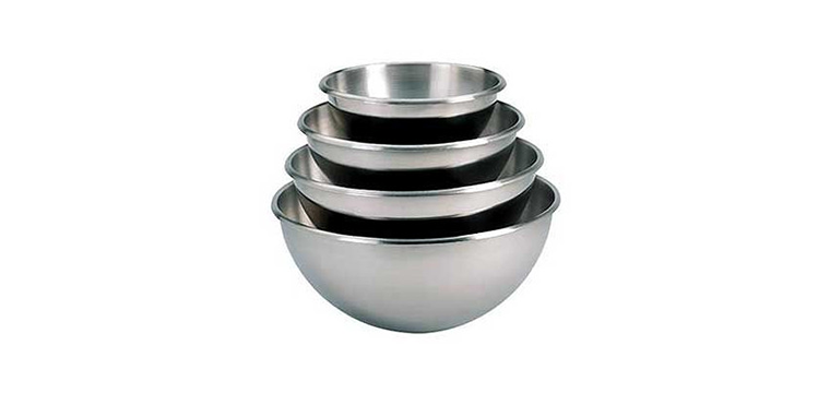 Cul de Poule Ø 30 cm Bassine 1/2 ronde inox