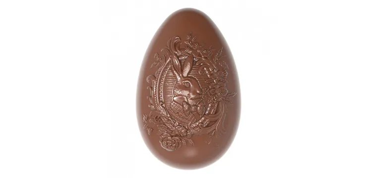 Moule Chocolat Oeuf Lapin 86.5 mm (x6) Chocolate World