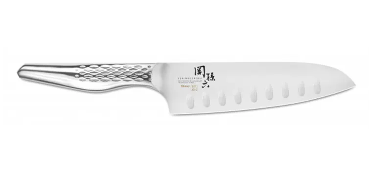 Couteau Santoku 16,5 cm Lame Alvéolée Seki Magoroku Shoso Kai