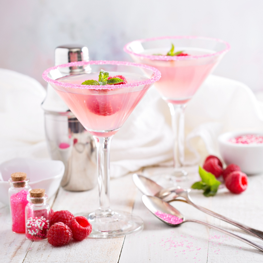 Cocktail rose cranberry et citron vert