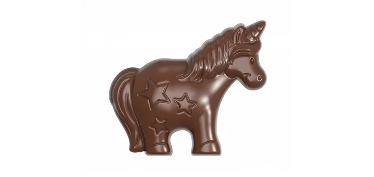 Moule Chocolat Licorne 80 mm (x4) Chocolate World