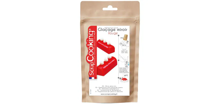 Glaçage Miroir Rouge 220 g ScrapCooking