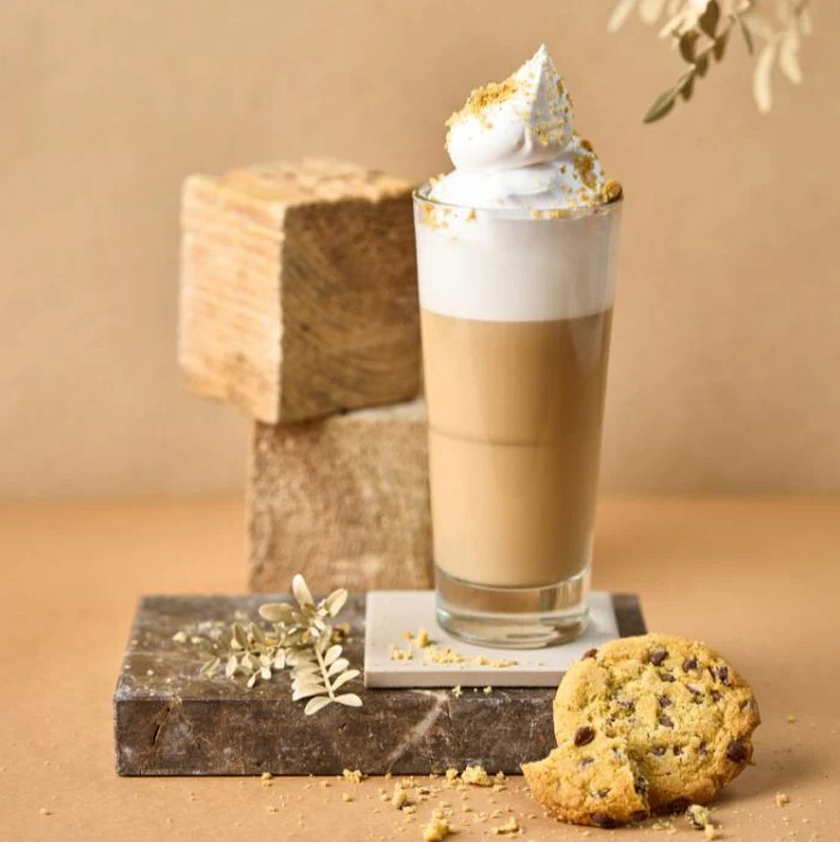 Café latte chocolat cookie