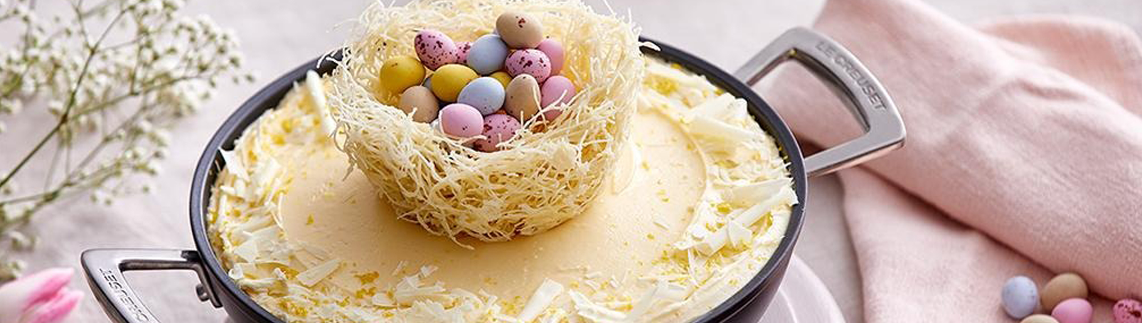 Gâteau de Pâques chocolat blanc et citron