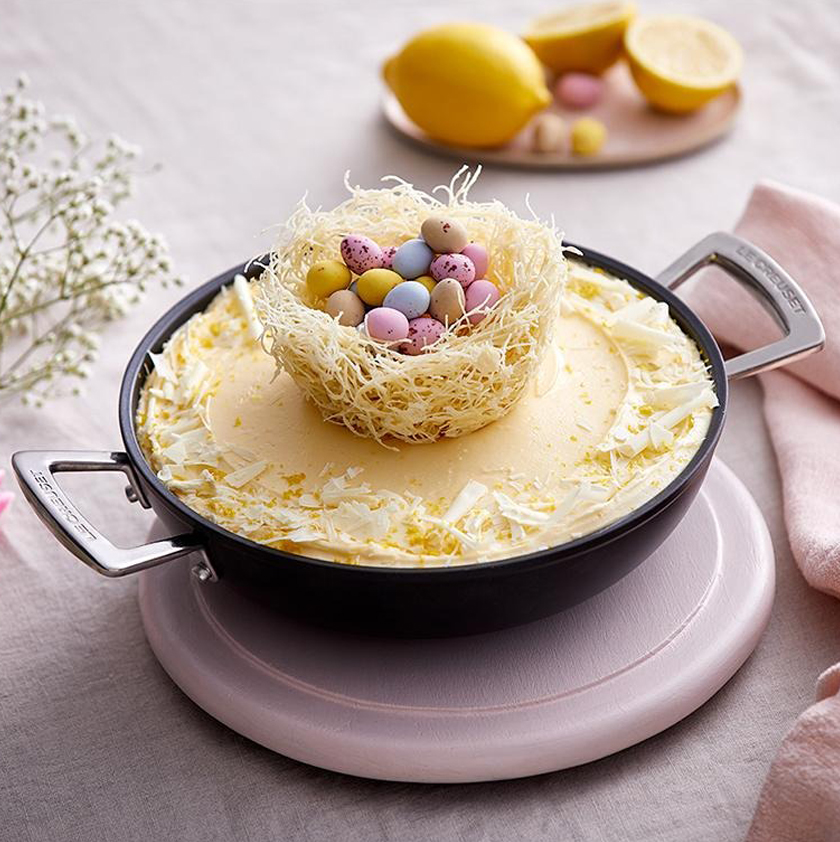 Gâteau de Pâques chocolat blanc et citron