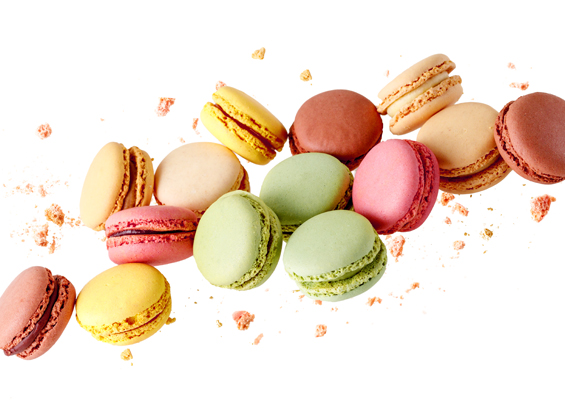 Macarons mojito et lemon curd