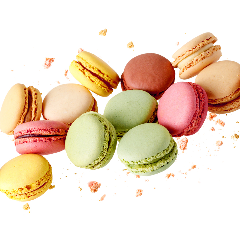 Macarons mojito et lemon curd