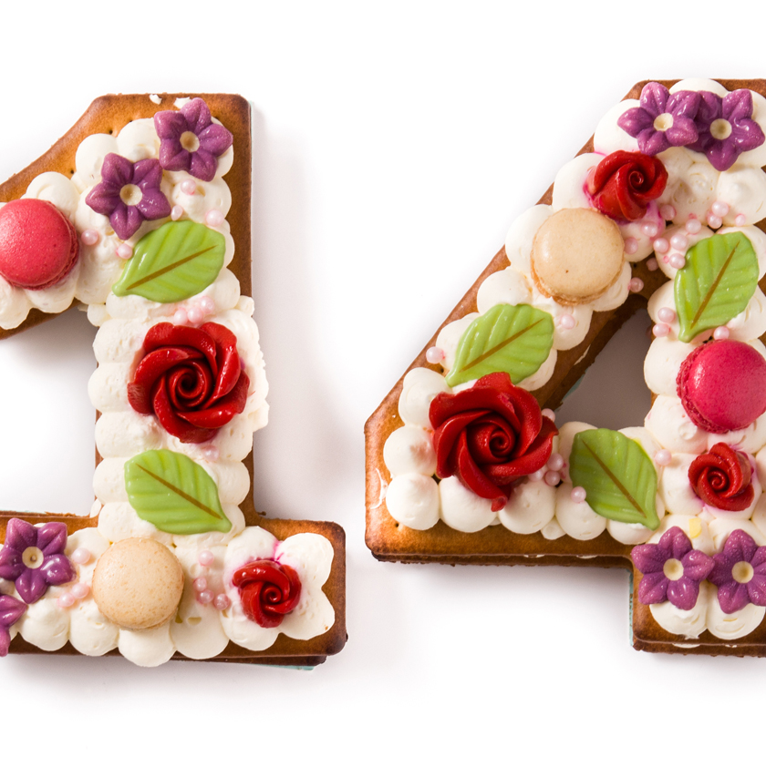 Number cake coco framboise et citron vert