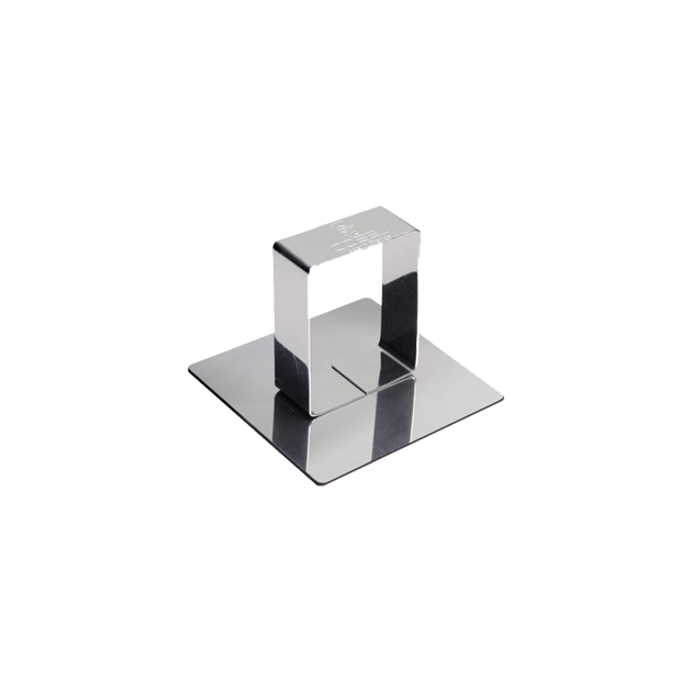 Poussoir Carré inox 58 x 58 mm