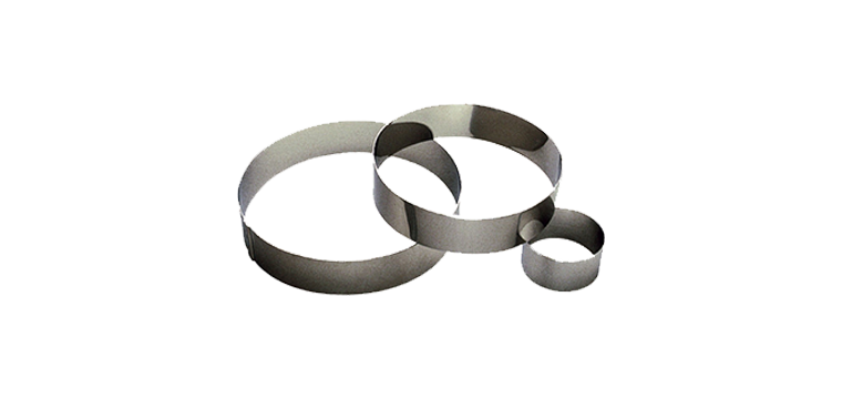 Cercle à Mousse Inox 20 cm x H 4,5 cm Gobel