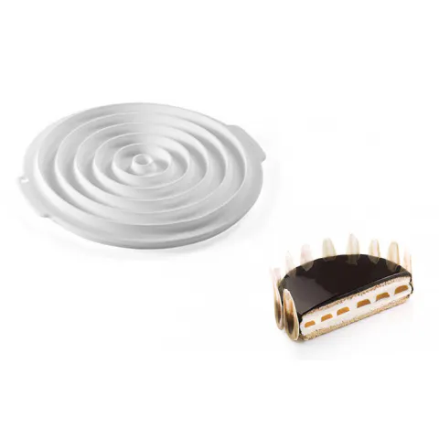Moule à insert 12 cercles en silicone 26 cm Silikomart