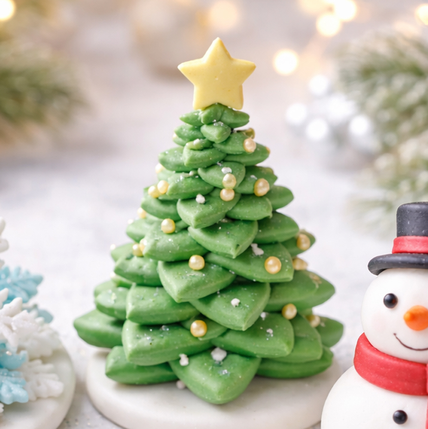 3 décorations pâte à sucre de Noël