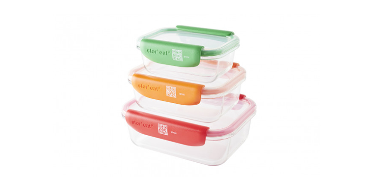 Boîtes de Conservation Connectées Stor'eat (x3) Mastrad