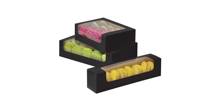 Boîte 16 Macarons avec Fenêtre 17,5 cm