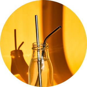 Pailles réutilisables