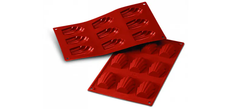 Moule Silicone 9 Madeleines 6,8 x 4,5 cm Silikomart