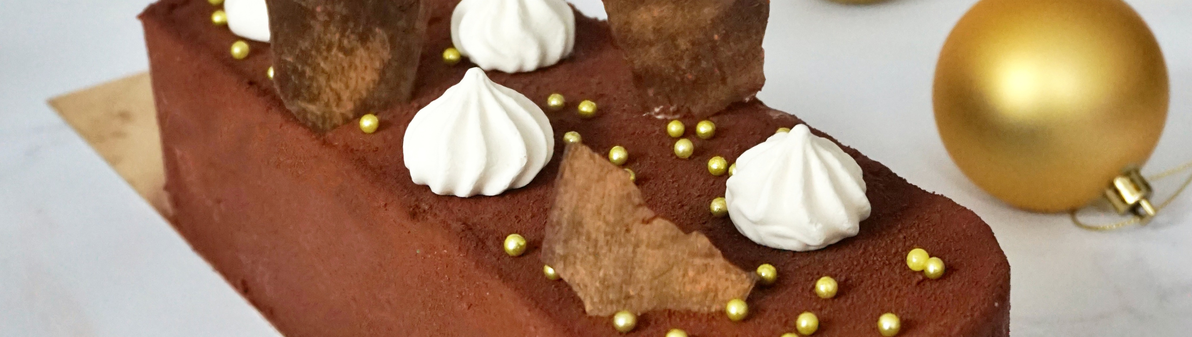 Entremets chocolat caramel