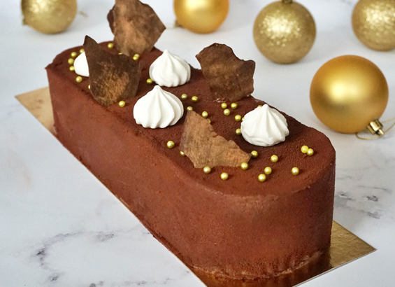 Entremets chocolat caramel